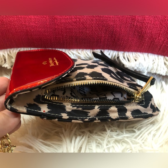Vintage Juicy Couture Small Crossbody Date Night Party Bag Leopard & Red Patent - Picture 11 of 17